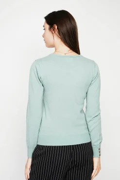 Pull col rond classique jade-C&Jo Hot