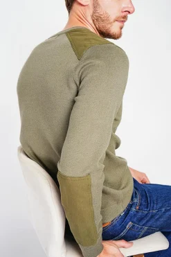 Pull col rond kaki-C&Jo Discount