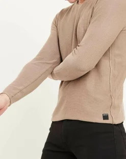 Pull col rond Wash beige-Replay Discount