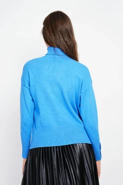 Femme Assuili Sweats^Pull col roulé azur