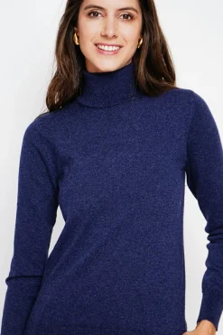 Femme Assuili Sweats^Pull col roulé classique bleu nuit