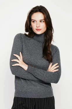 Femme C&Jo Sweats^Pull col roulé classique loup