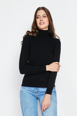 Femme Assuili Sweats^Pull col roulé classique noir