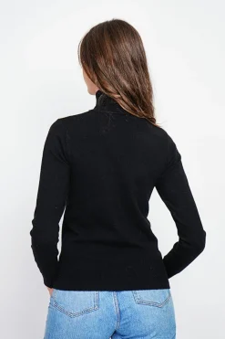 Femme Assuili Sweats^Pull col roulé classique noir