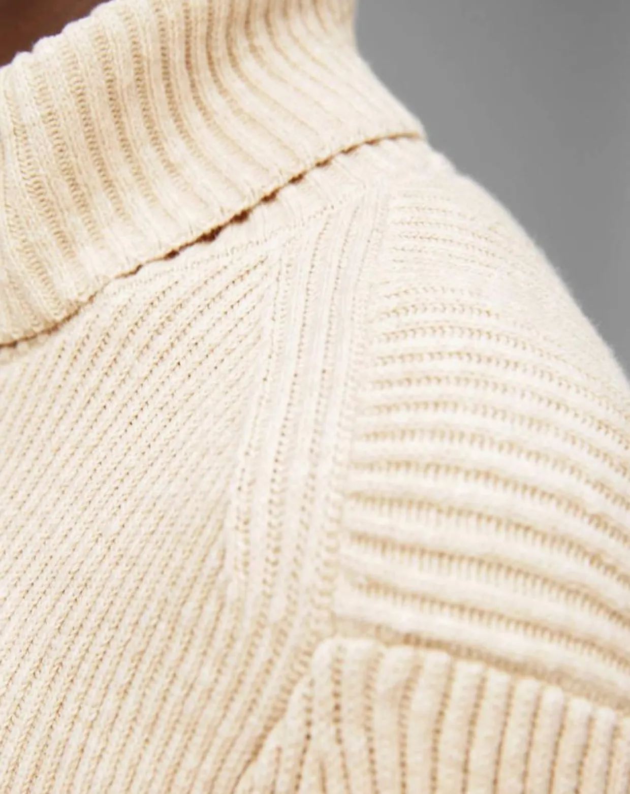 Homme Marc O'Polo Pulls^Pull Col roulé côtelé Coton Organic écru