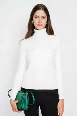 Femme Assuili Pulls^Pull col roulé fourré naturel