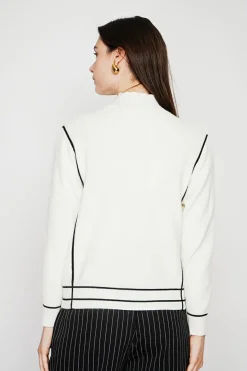 Femme C&Jo Pulls^Pull col roulé montant naturel
