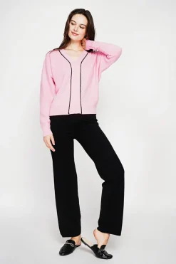 Pull col V rose barby-C&Jo Clearance