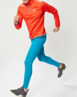 Homme Odlo Sweats^Pull col zippé Ceramicwarm rouge