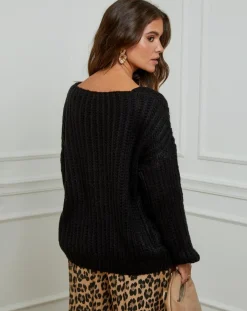Pull Constance noir-L'Armoire de Suzette Best
