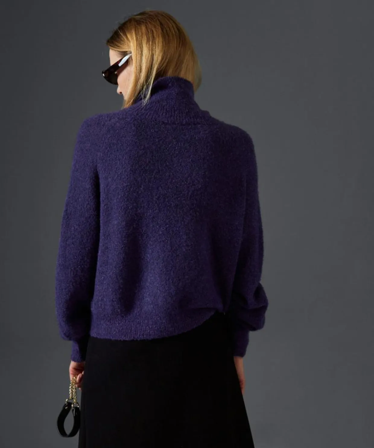 Femme Rodier Pulls^Pull Cordélia col roulé violet foncé