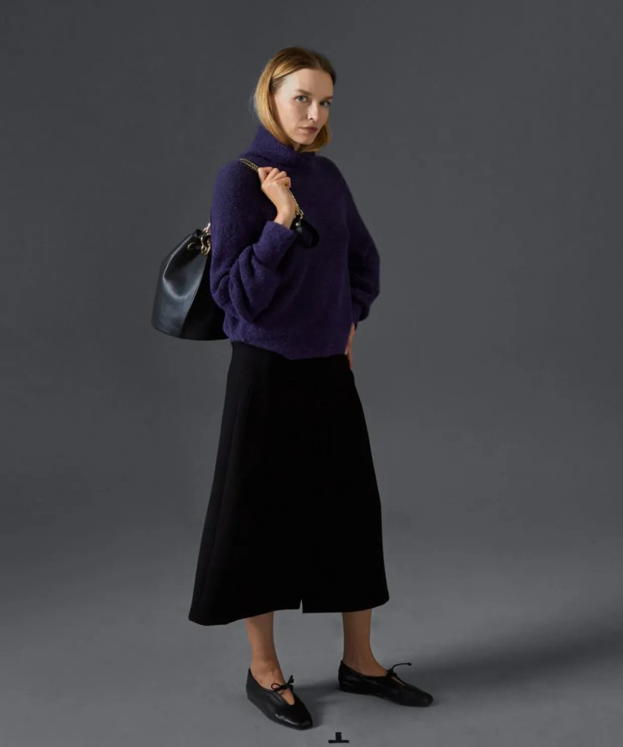 Femme Rodier Pulls^Pull Cordélia col roulé violet foncé