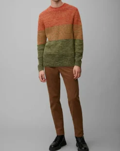 Pull Coton Mouliné orange/vert-Marc O'Polo Best
