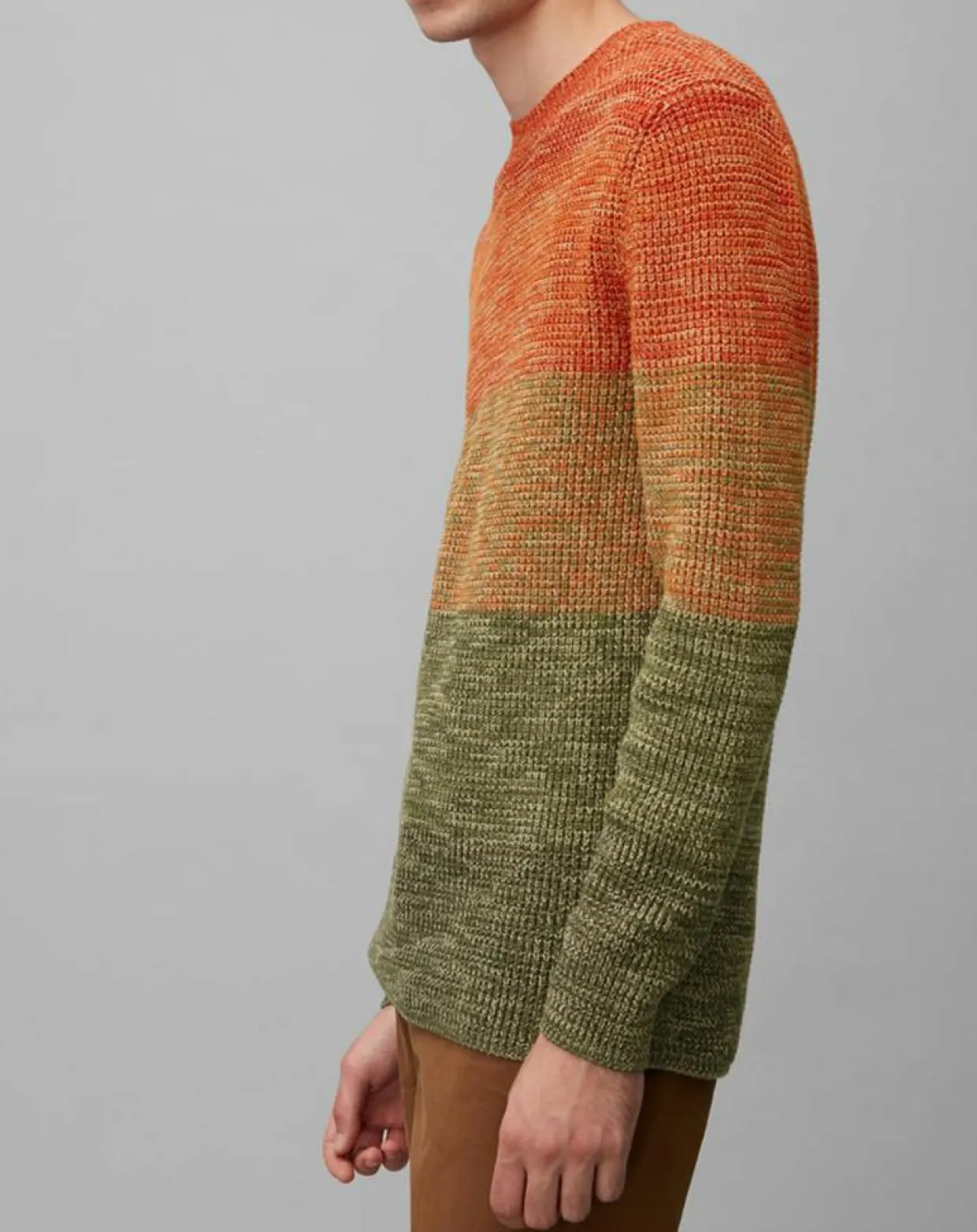 Pull Coton Mouliné orange/vert-Marc O'Polo Best