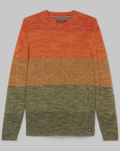 Pull Coton Mouliné orange/vert-Marc O'Polo Best