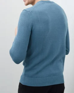 Pull crew col rond sage-Hackett London Online