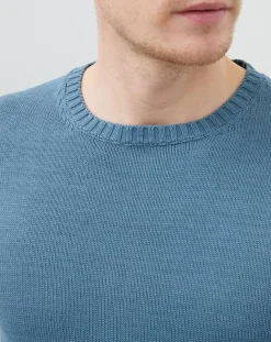 Pull crew col rond sage-Hackett London Online
