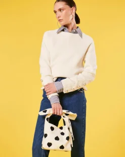 Femme Tara Jarmon Pulls^Pull écru en laine et coton ecru