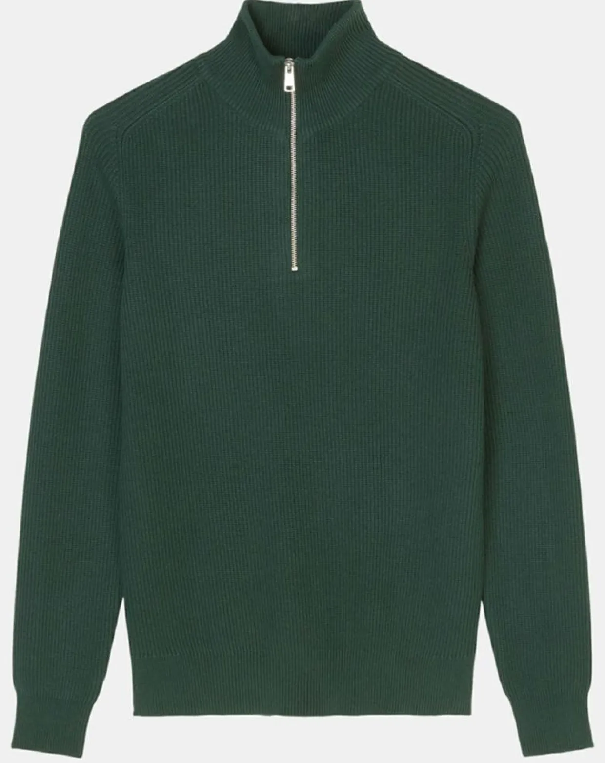 Homme Marc O'Polo Pulls^Pull côtelé en Coton & Laine vert