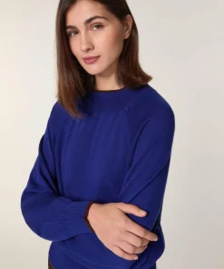 Femme Rodier Pulls^Pull Déborah 100% laine col bicolore bleu océan
