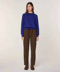 Femme Rodier Pulls^Pull Déborah 100% laine col bicolore bleu océan