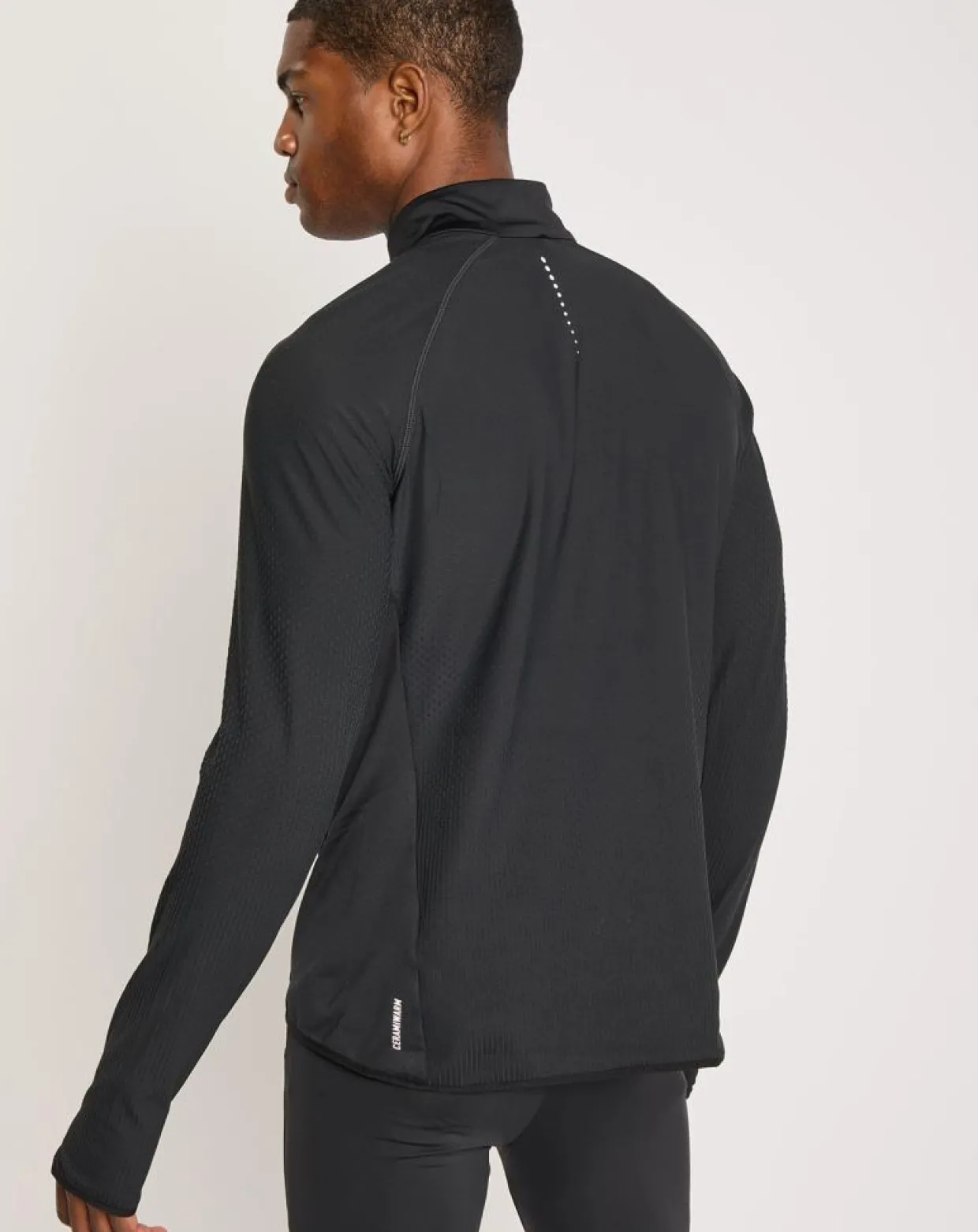 Homme Odlo Pulls^Pull de running 1/2 zip Zeroweight noir