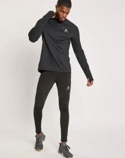 Homme Odlo Pulls^Pull de running 1/2 zip Zeroweight noir