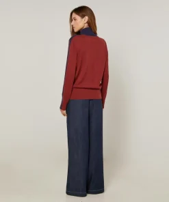 Femme Rodier Pulls^Pull Delphine 100% Laine mélangée bleu denim