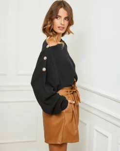 Femme Fleur de cachemire Pulls^Pull Ella noir