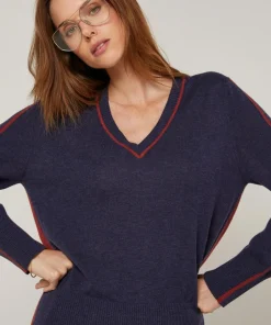 Femme Rodier Pulls^Pull Elsa en Laine mélangée bleu denim