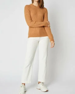 Femme An'ge Pulls^Pull Emma en Maille mélangée camel