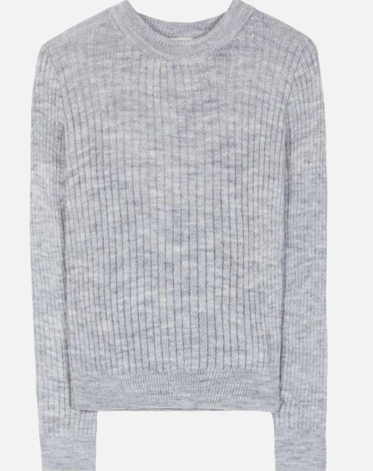 Femme An'ge Pulls^Pull Emma en Maille mélangée gris perle
