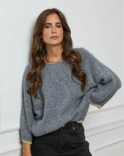 Pull Emma gris-L'Armoire de Suzette Outlet