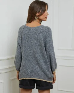 Pull Emma gris-L'Armoire de Suzette Outlet