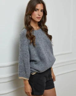 Pull Emma gris-L'Armoire de Suzette Outlet