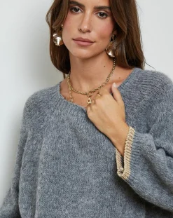 Pull Emma gris-L'Armoire de Suzette Outlet