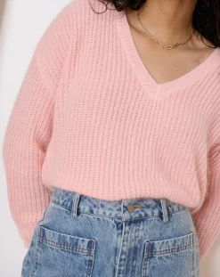 Femme Garance Paris Pulls^Pull en Angora mélangé Tiago rose