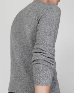 Pull en Cachemire & Laine Begood col rond gris-Galeries Lafayette Online