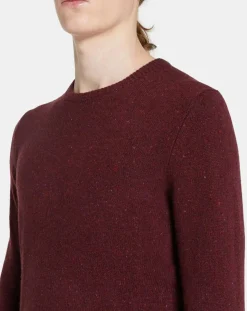 Homme Galeries Lafayette Pulls^Pull en Cachemire & Laine Meps col rond bordeaux chiné