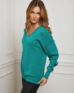 Femme Fleur de cachemire Pulls^Pull en Cachemire mélangé Abigael vert