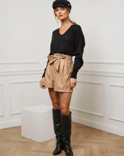Femme Fleur de cachemire Pulls^Pull en Cachemire mélangé Abigael noir