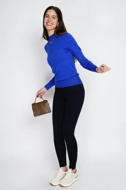 Pull en Cachemire mélangé col montant royal-Assuili Outlet
