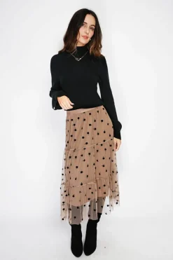Femme C&Jo Pulls^Pull en Cachemire mélangé col montant noir