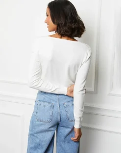 Femme Soft Cashmere Pulls^Pull en Cachemire mélangé Liah blanc