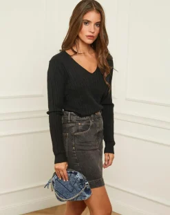 Femme Soft Cashmere Pulls^Pull en Cachemire mélangé Marta noir