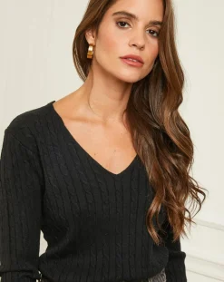 Femme Soft Cashmere Pulls^Pull en Cachemire mélangé Marta noir