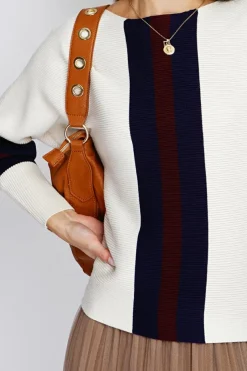 Pull en Cachemire mélangé ras du cou naturel-Assuili Clearance