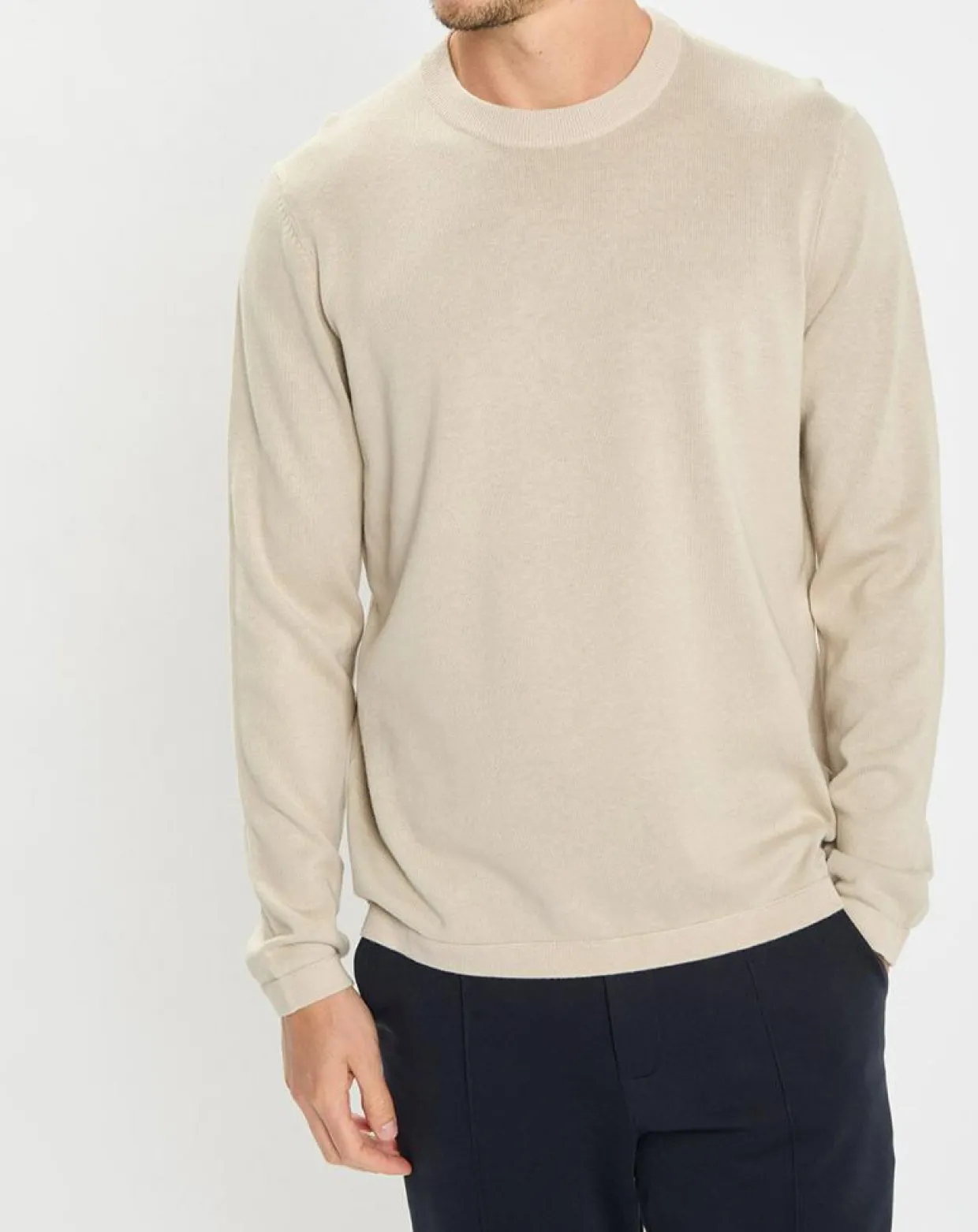Homme Marc O'Polo Pulls^Pull en Coton & Cachemire écru