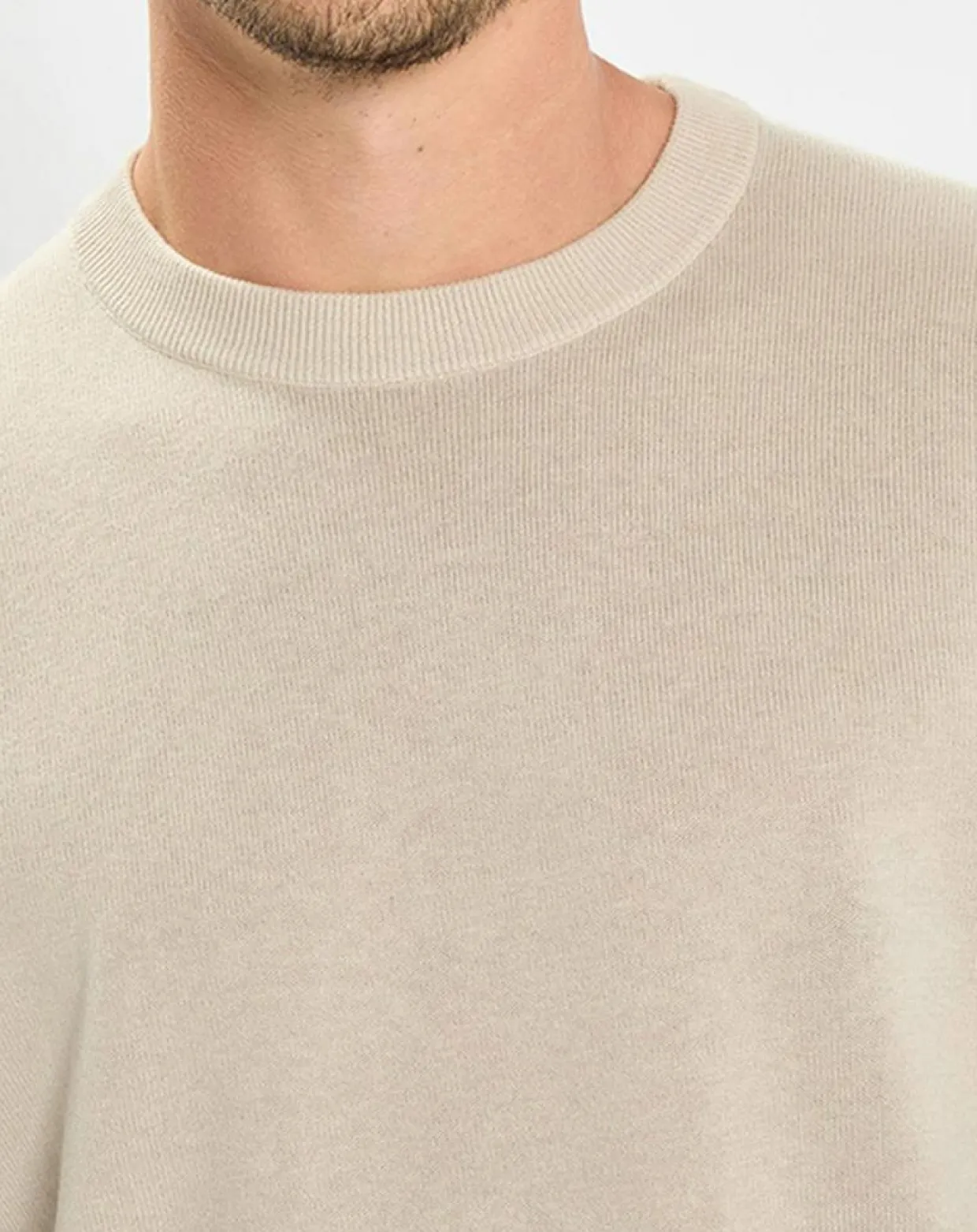 Homme Marc O'Polo Pulls^Pull en Coton & Cachemire écru