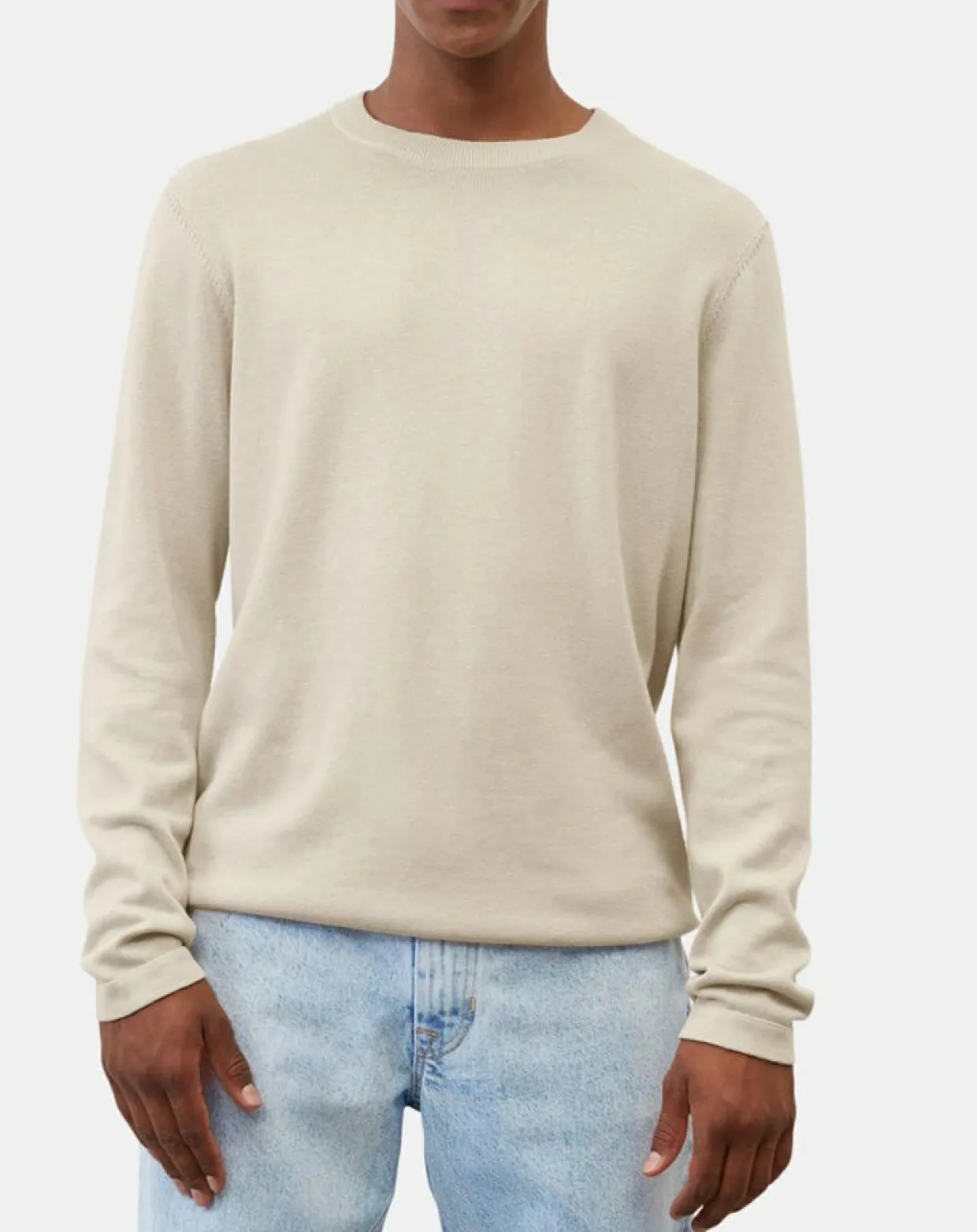 Homme Marc O'Polo Pulls^Pull en Coton & Cachemire écru